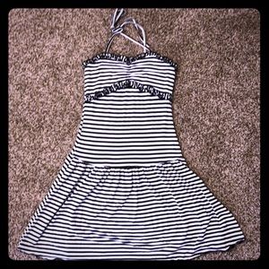 Black & White stripe mini dress by Buttons, sz Sm